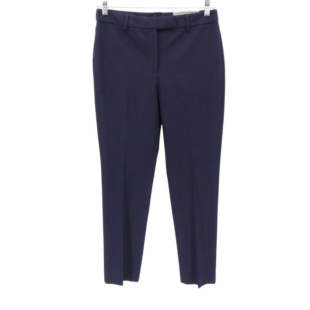 NWT Talbots High Waist Straight Leg Trousers Navy Blue Dress Pants Size 8 - Picture 2 of 9